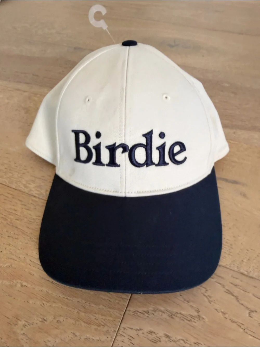 Lululemon Birdie Golf Hat Cream Navy Blue Cap S/M Unisex